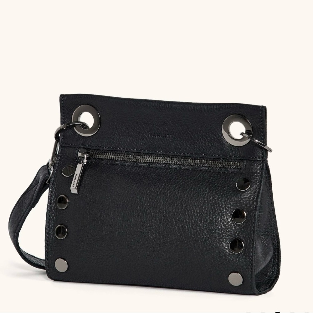 Hammitt Black Crossbody Bag with gun metal hardware Accents - Picture 6 of 13
